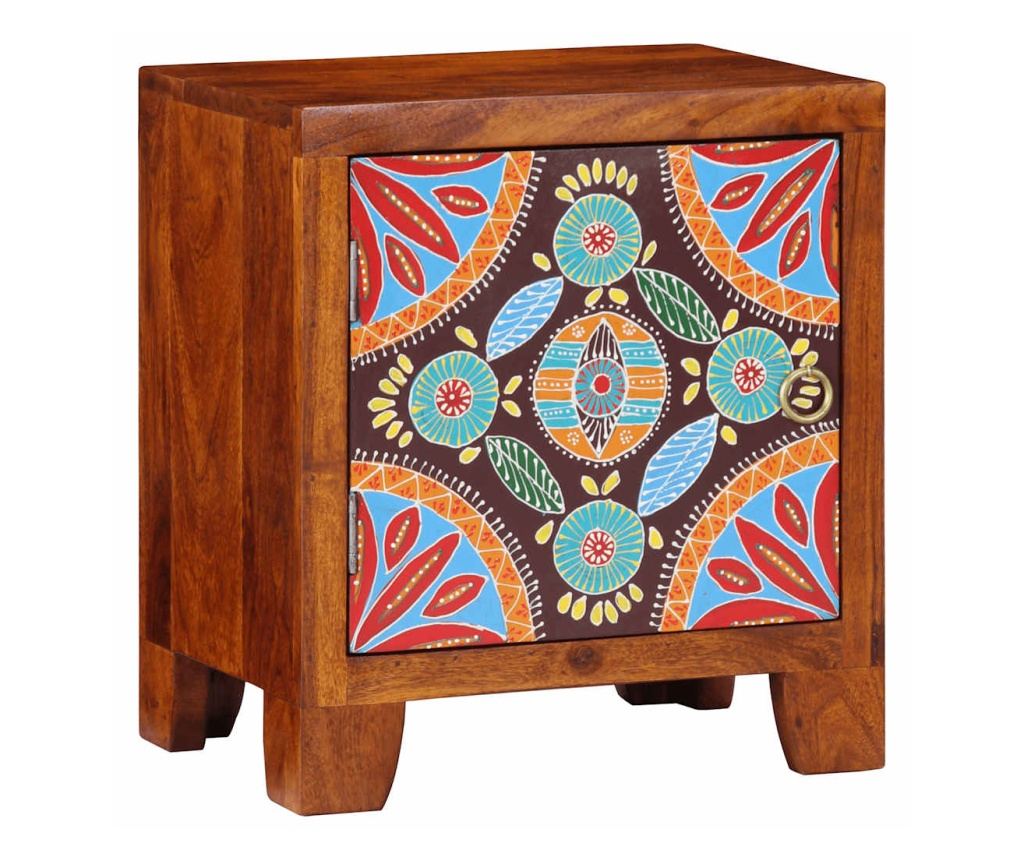 Нощно шкафче 40x30x45 cm масивна дървесина акация - 10