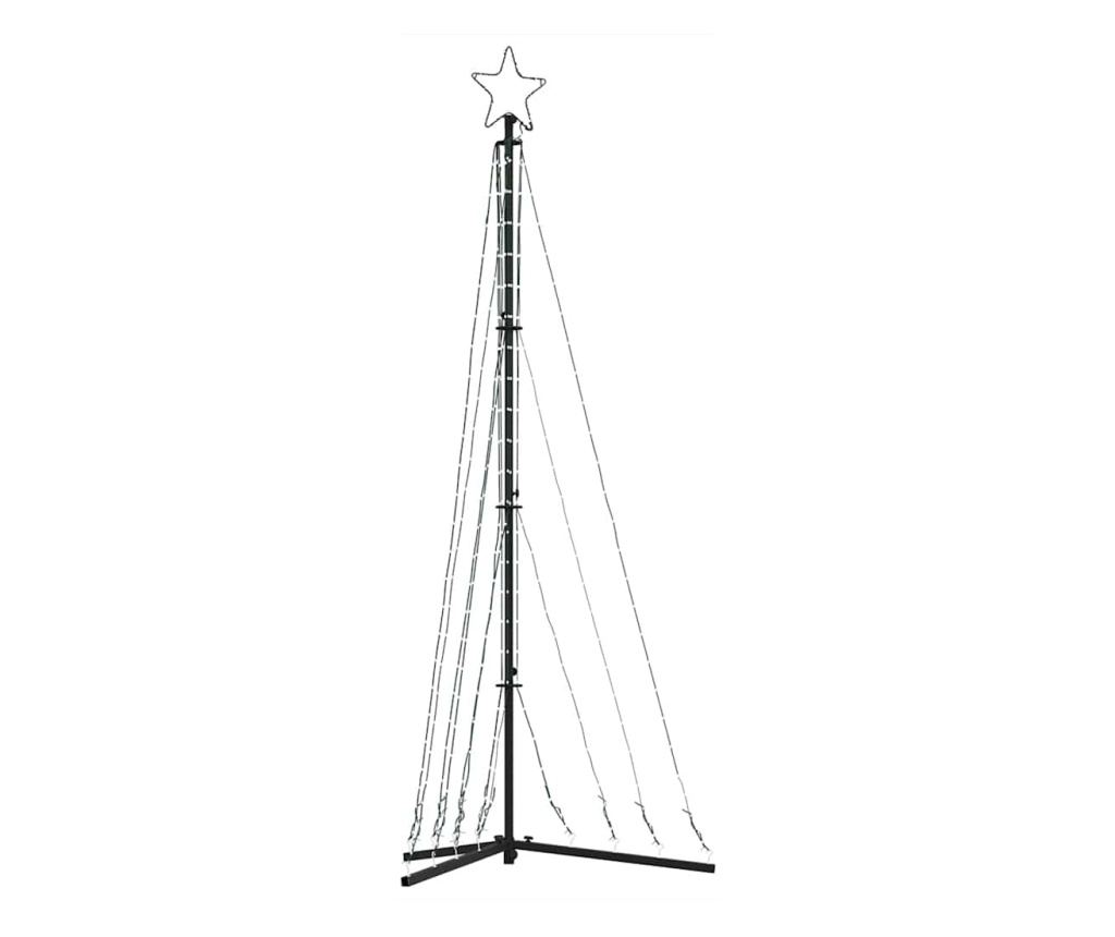 LED коледна елха 339 светодиода топло бяло 187 см - 4