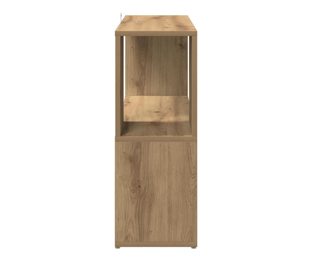 Шкаф за книги/разделител на стаи Дъб артизан 105x24x102 см - 5
