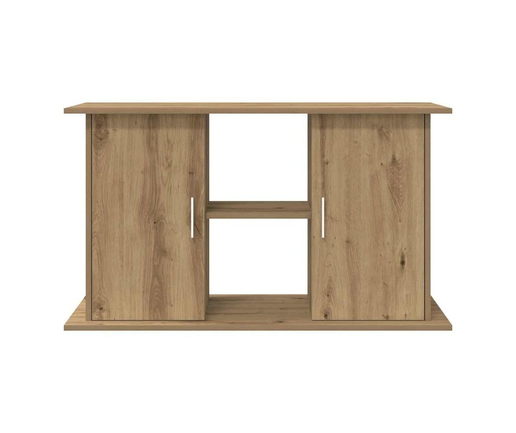 Стойка за аквариум, дъб, 101x41x58 см, инженерно дърво - 4