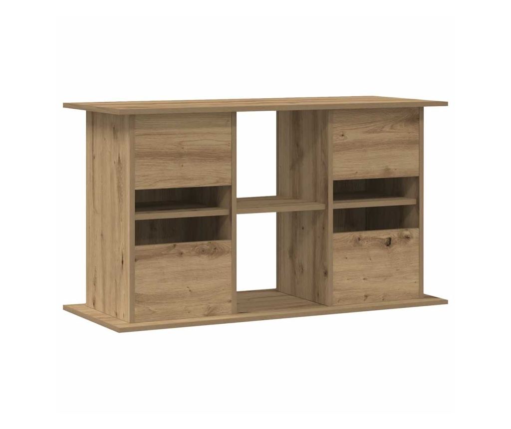 Стойка за аквариум, дъб, 101x41x58 см, инженерно дърво - 6
