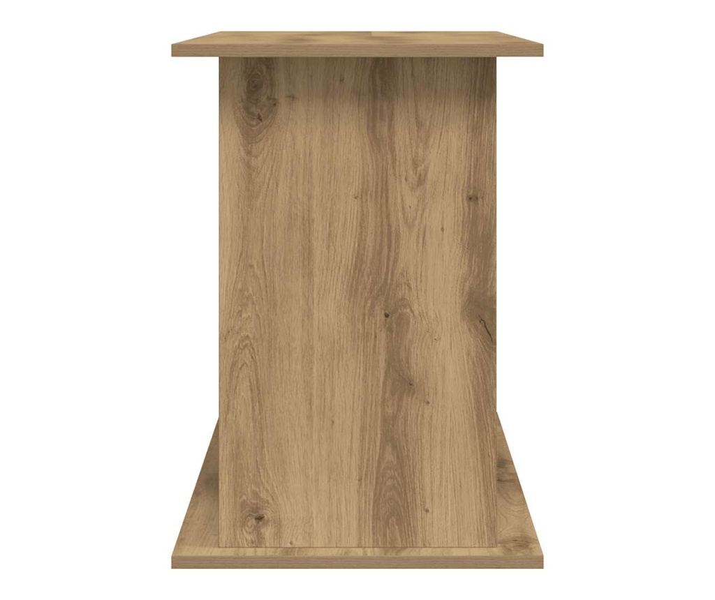 Стойка за аквариум, дъб, 121x41x58 см, инженерно дърво - 5
