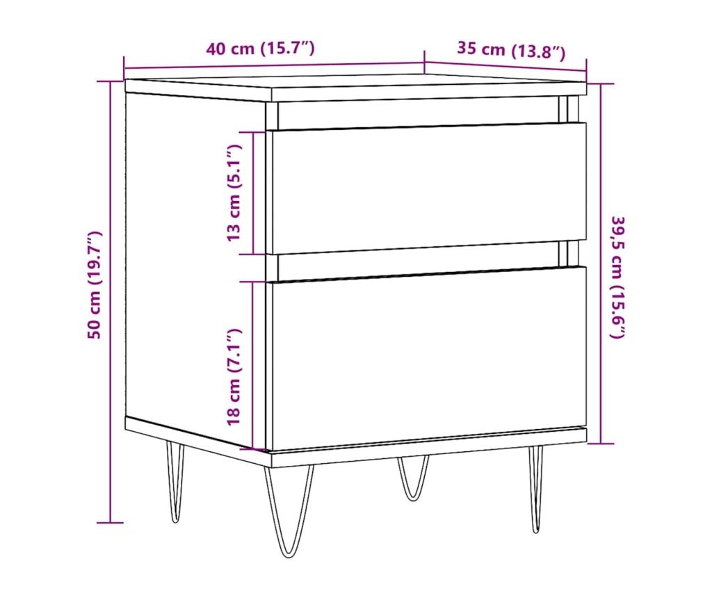 Стойка за аквариум, дъб, 121x41x58 см, инженерно дърво - 10
