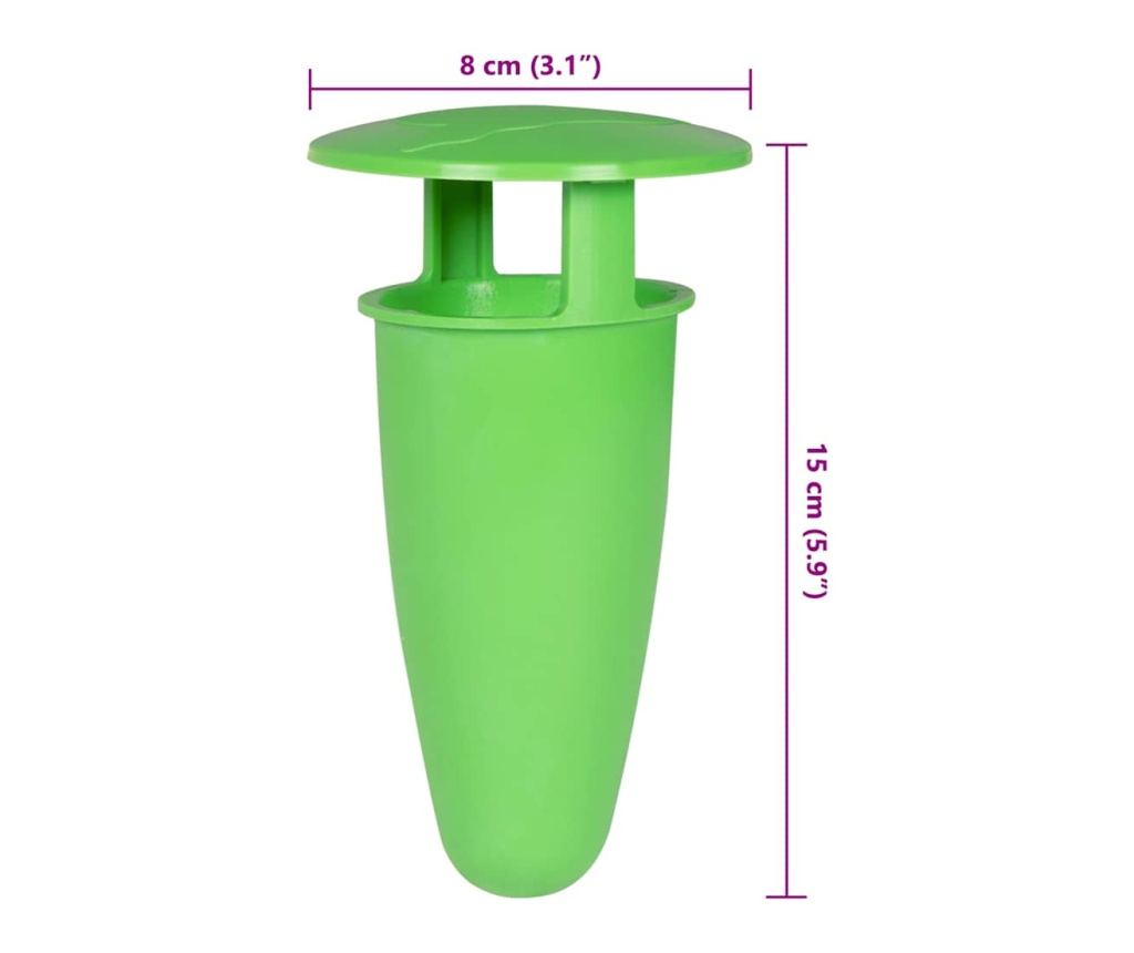Капани за охлюви 18 бр. зелени - 5