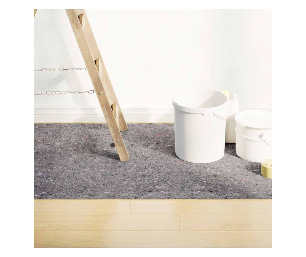 Неплъзгаща се поларна материя за художници 25 м 280g/m² Grey - 2
