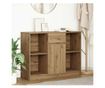 Бюфет с чекмеджета, дъб артизан 101x35x76см Инженерна дървесина thumbnail 2