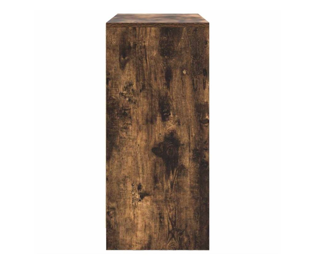 Бюфет с чекмеджета, опушен дъб, 80x34x76 см, инженерно дърво - 7