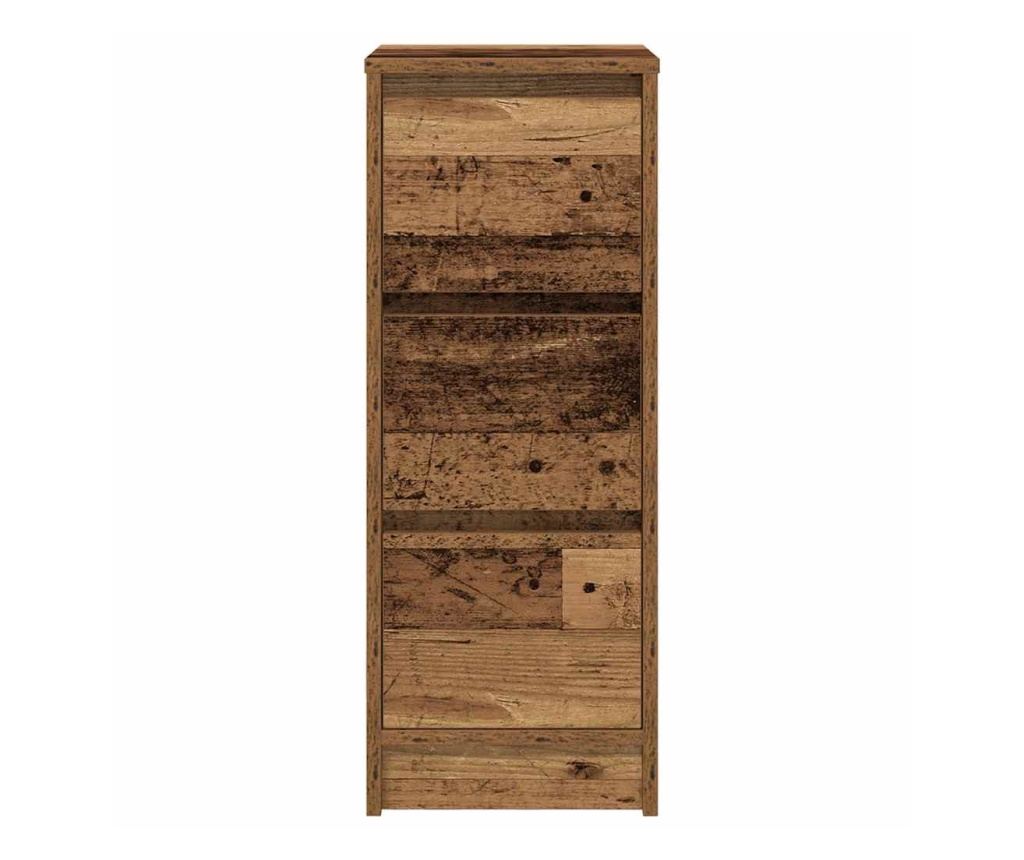 Сайдборд, старо дърво, 29,5x34x76 см, инженерно дърво - 6