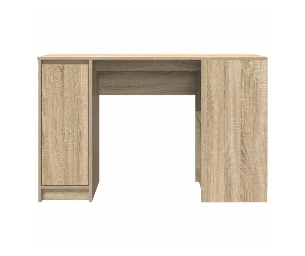 Бюро, дъб сонома, 120x42x76 см, инженерно дърво - 6
