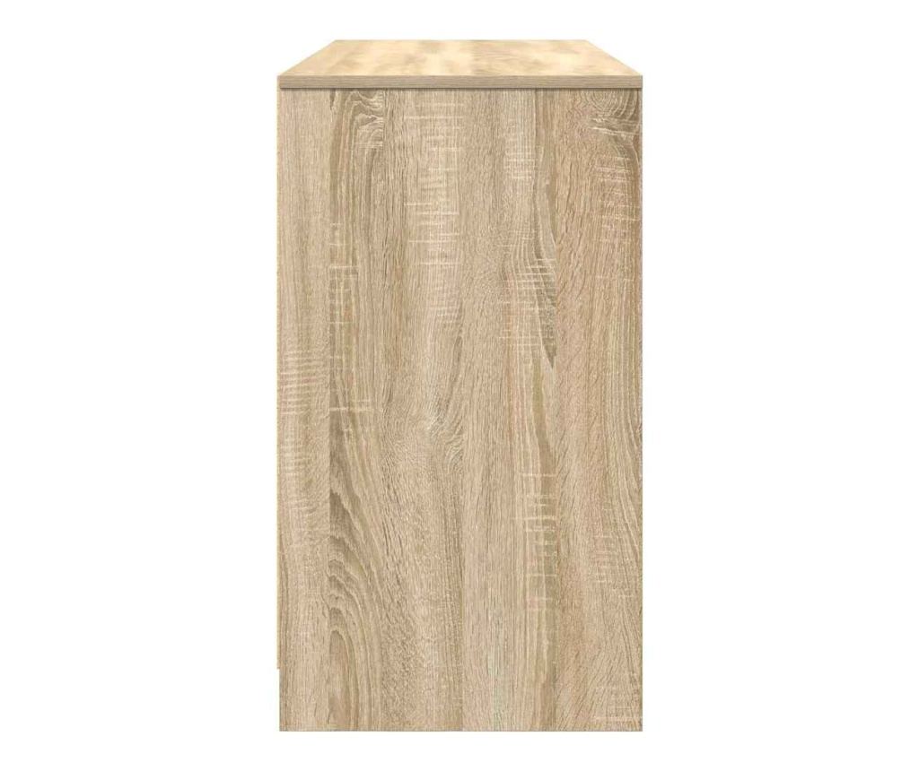Бюро, дъб сонома, 120x42x76 см, инженерно дърво - 7