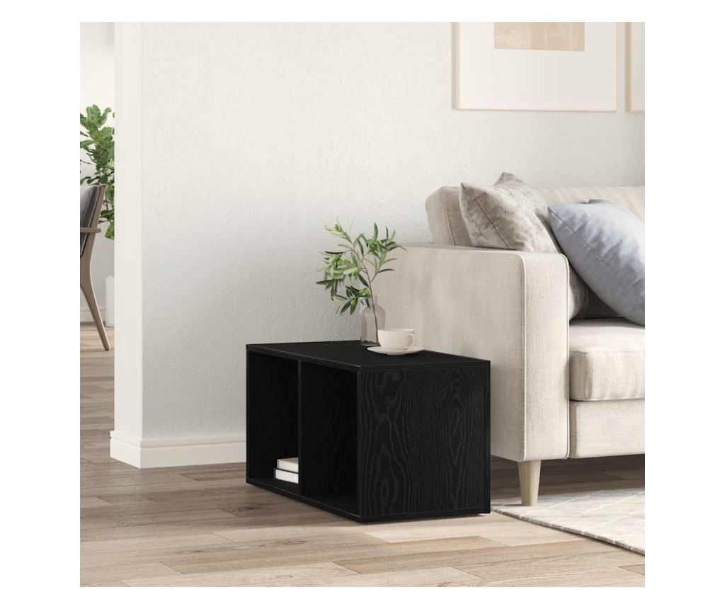 LP Кутия за съхранение Черен дъб 71x34x36cm Инженерна дървесина - 3