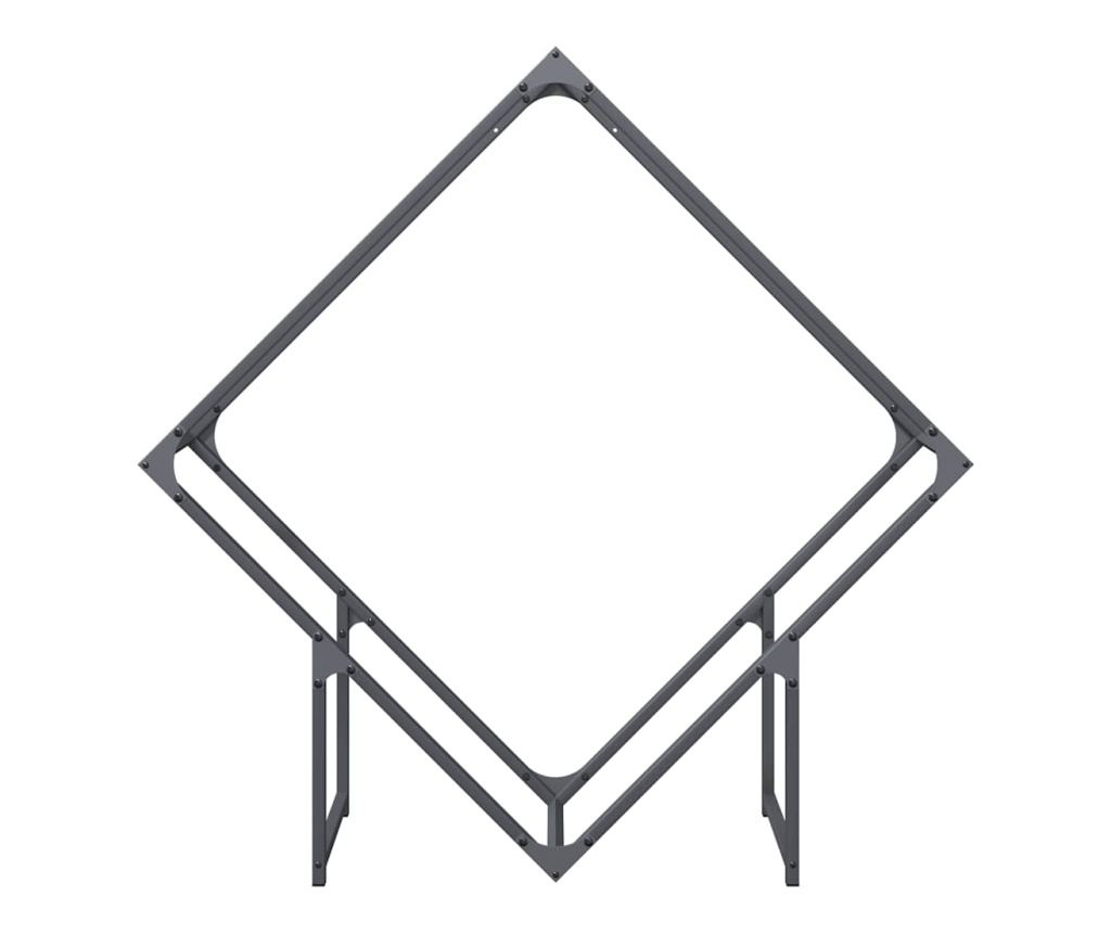 Стелаж за дърва за огрев Антрацит 100x25x100 cm - 5