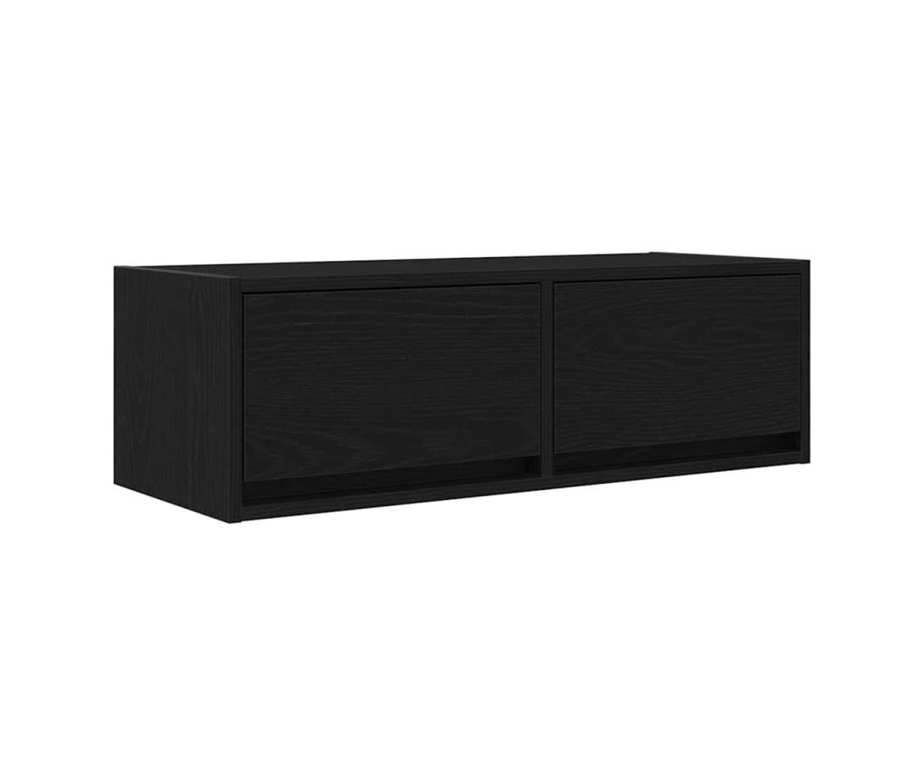 ТB шкафове, 2 бр, черен дъб, 80x31x25,5 см, инженерно дърво - 6