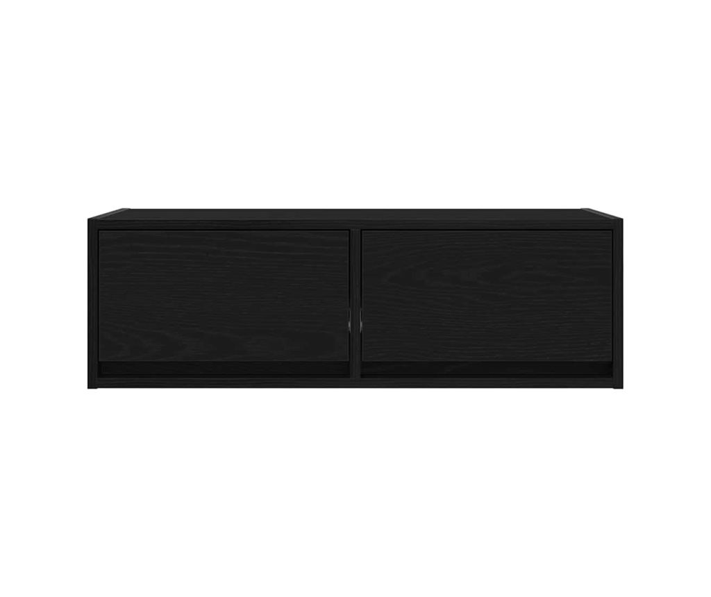 ТB шкафове, 2 бр, черен дъб, 80x31x25,5 см, инженерно дърво - 7