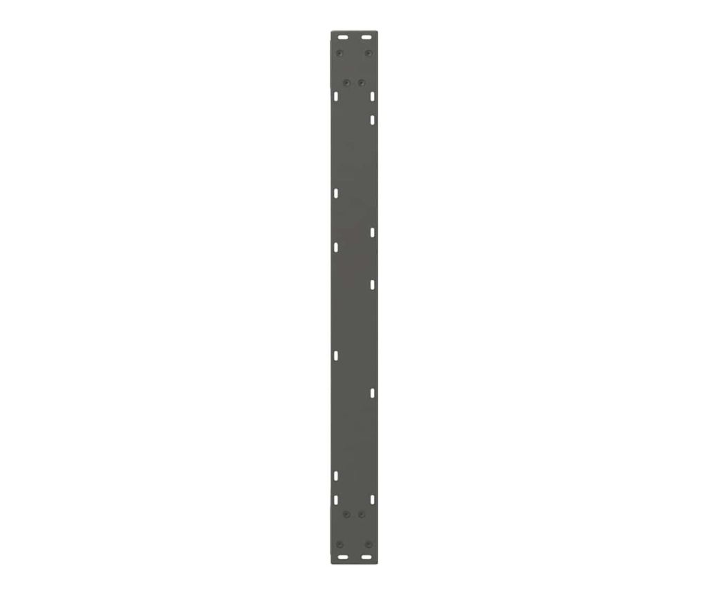 Крака за трапезна маса, 2 бр., антрацит, 90x(72-73,3) см, стомана - 7