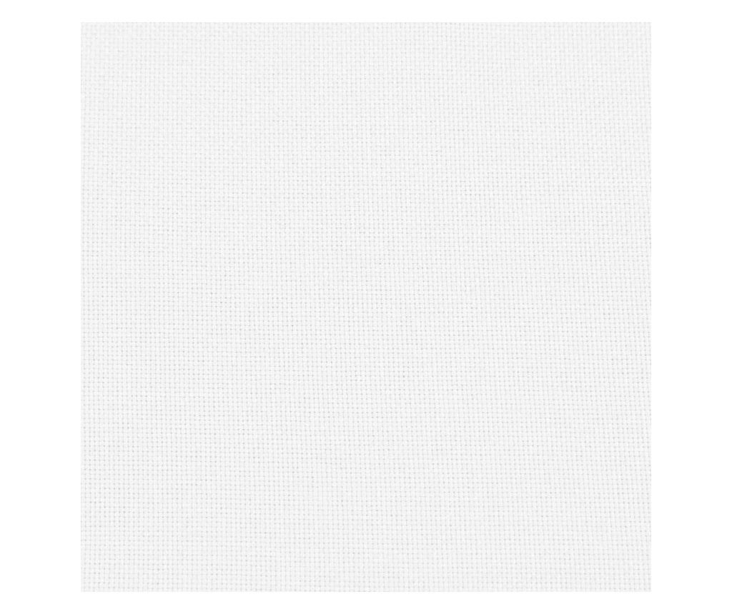 Въртящ се подов стол, бял, 70x51x79 см, плат - 10