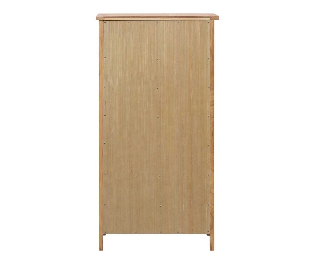 Шкаф за обувки, 76x37x105 см, дъбов масив - 4