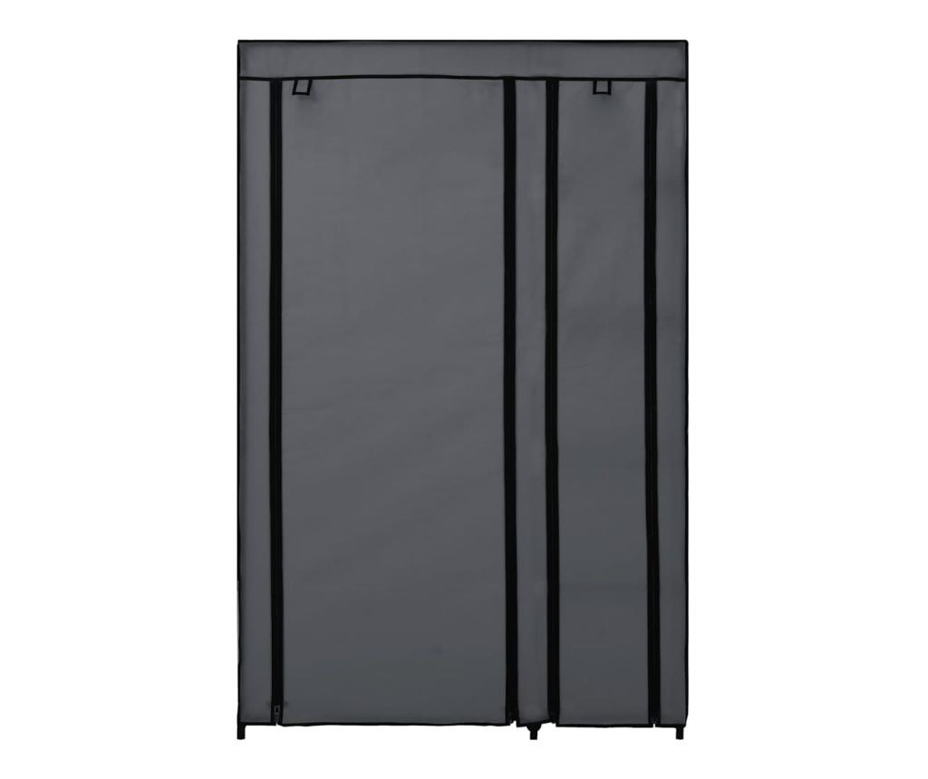 Сглобяеми гардероби, 2 бр, сиви, 110x45x175 см, текстил - 5