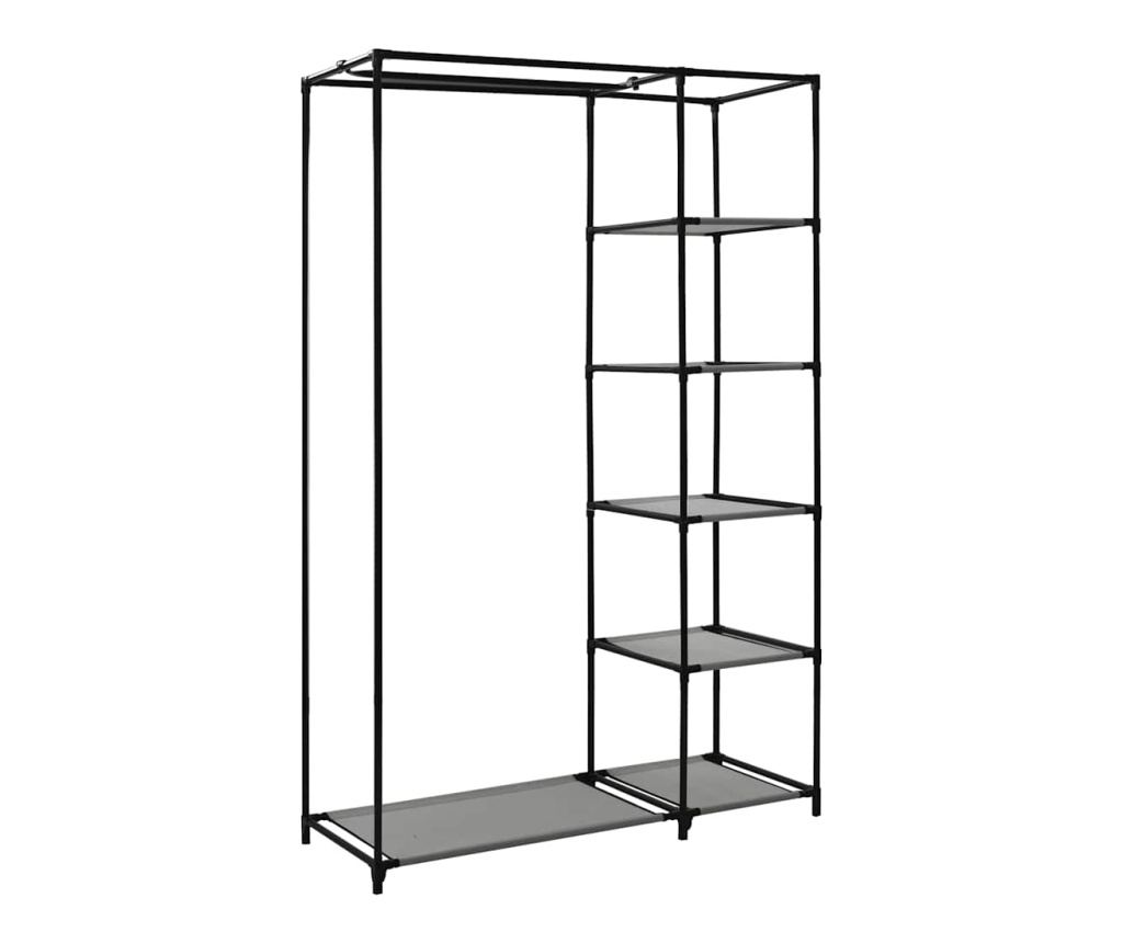 Сглобяеми гардероби, 2 бр, сиви, 110x45x175 см, текстил - 7
