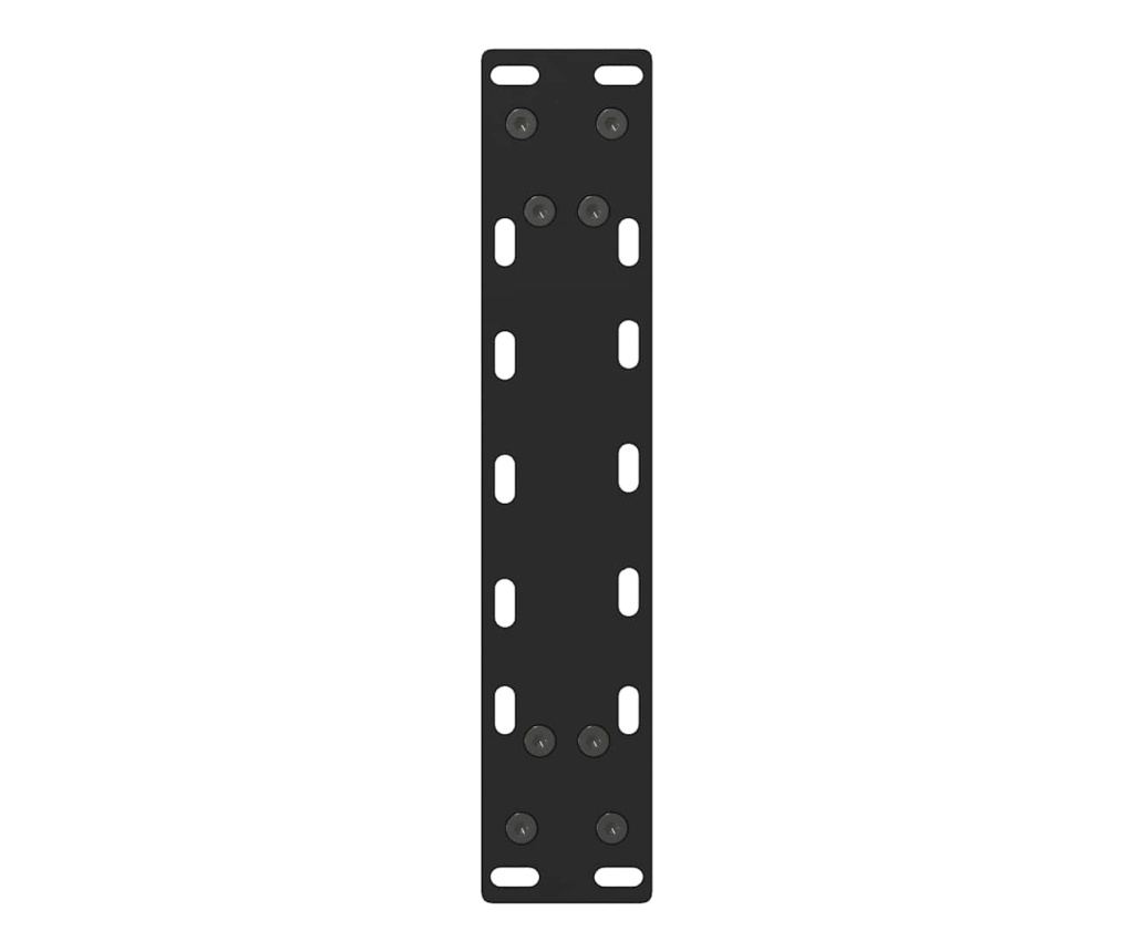 Крака за масичка за кафе, черни, 2 бр., 40 x (30-31) см, стомана - 7