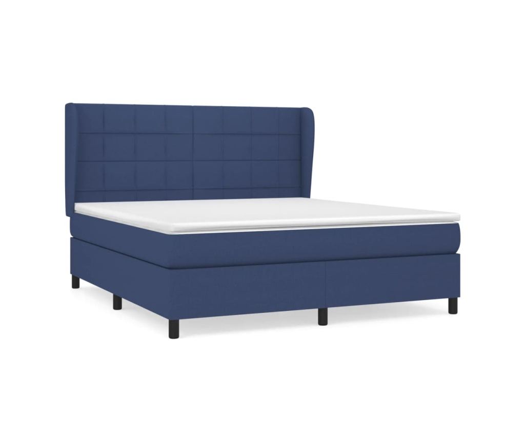 Boxspring krevet, plavi, 180x200 cm, tkanina - 2