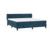Boxspring krevet, tamnoplavi, 160x200 cm, baršun thumbnail 3