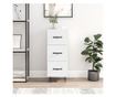 Ormarić za posuđe, visoki sjaj bijeli, 34,5x34x90 cm, kompozitno drvo thumbnail 1