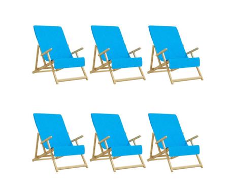 Ručnici za plažu 6 kom tirkizni 60 x 135 cm od tkanine 400 GSM