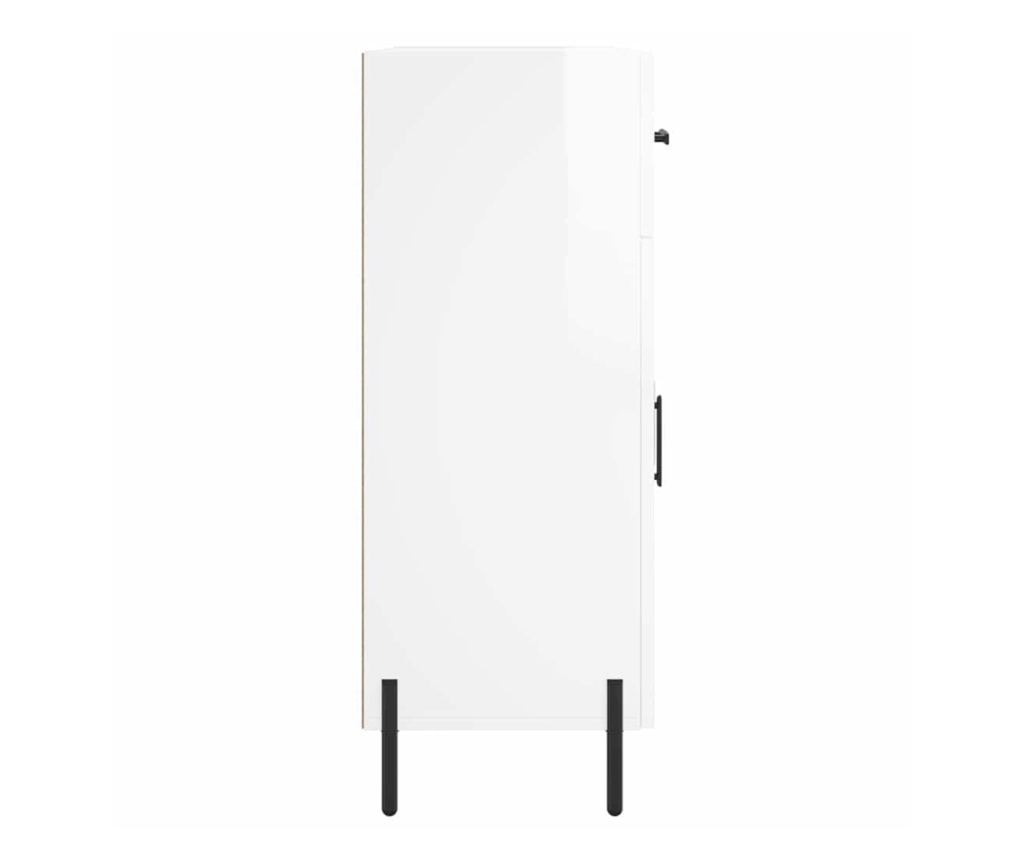 Ormarić za posluživanje, sjajno bijeli, 69,5x34x90 cm, kompozitno drvo - 7