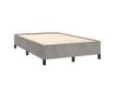 Box spring postel s matrací světle šedá 120x190 cm samet thumbnail 4