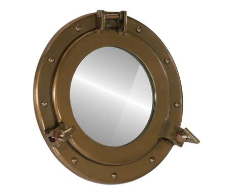 Viseće zidno ogledalo Ø 30 cm od aluminija i stakla