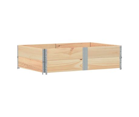 Okviri za palete 2 kom 150x100 cm od masivne borovine