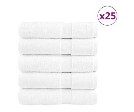 Ručnici za tuširanje SOLUND 25 kom bijeli 70x140cm 600 gsm
