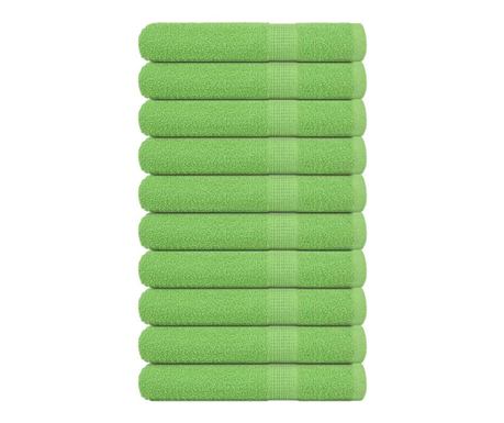 Ručnici FROGN 10 kom jabukasto zelene 100x200 cm 360 g/m²