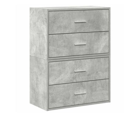 Ormari s 2 ladice 2 kom boja hrast 60x31x40cm konstruirano drvo