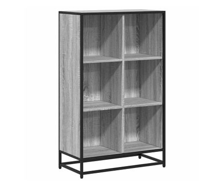 Ormar za knjige sivi sonoma 65,5x33x107,5 cm izrađeno drvo
