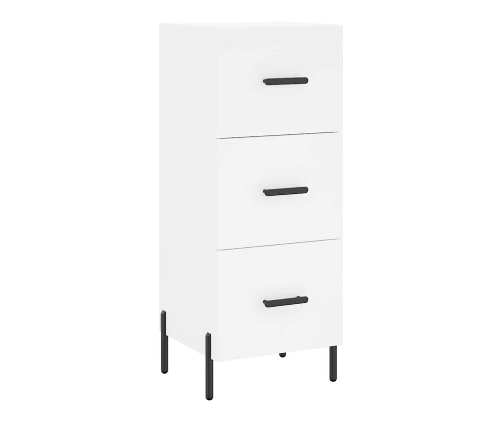 Ormarić, bijeli, 34,5x34x90 cm, kompozitno drvo - 2