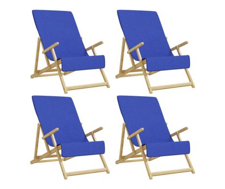 Ručnici za plažu 4 kom plavi 60 x 135 cm od tkanine 400 GSM