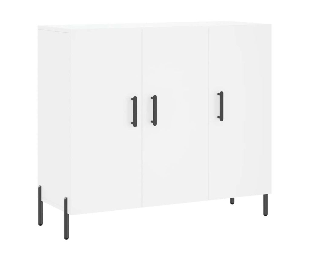 Ormarić za posluživanje, bijeli, 90x34x80 cm, kompozitno drvo - 2