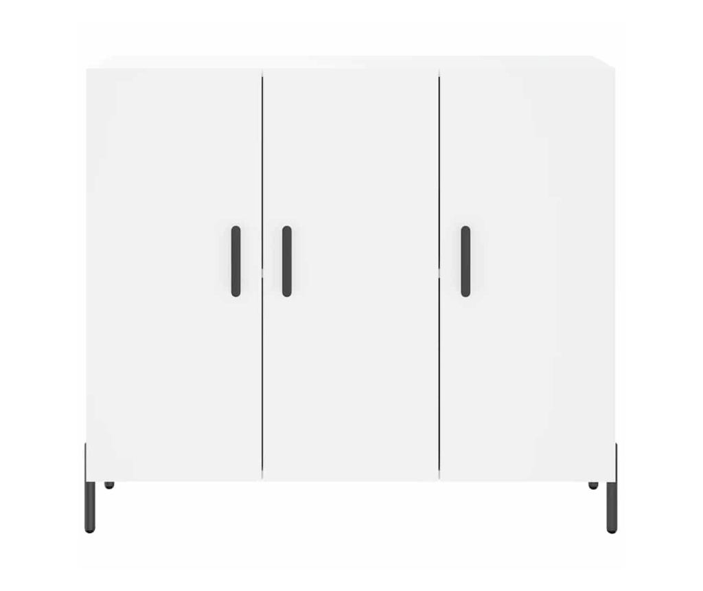 Ormarić za posluživanje, bijeli, 90x34x80 cm, kompozitno drvo - 6