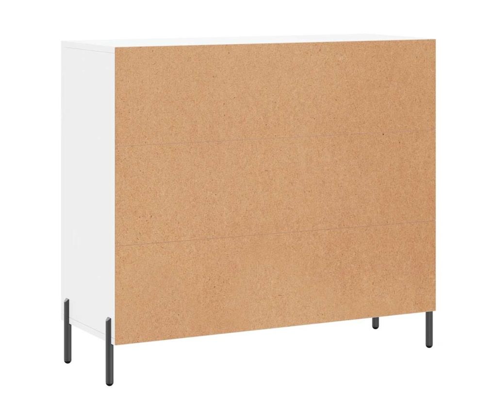 Ormarić za posluživanje, bijeli, 90x34x80 cm, kompozitno drvo - 8