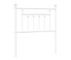 Metalni uzglavlje za krevet, bijelo, 80 cm thumbnail 2