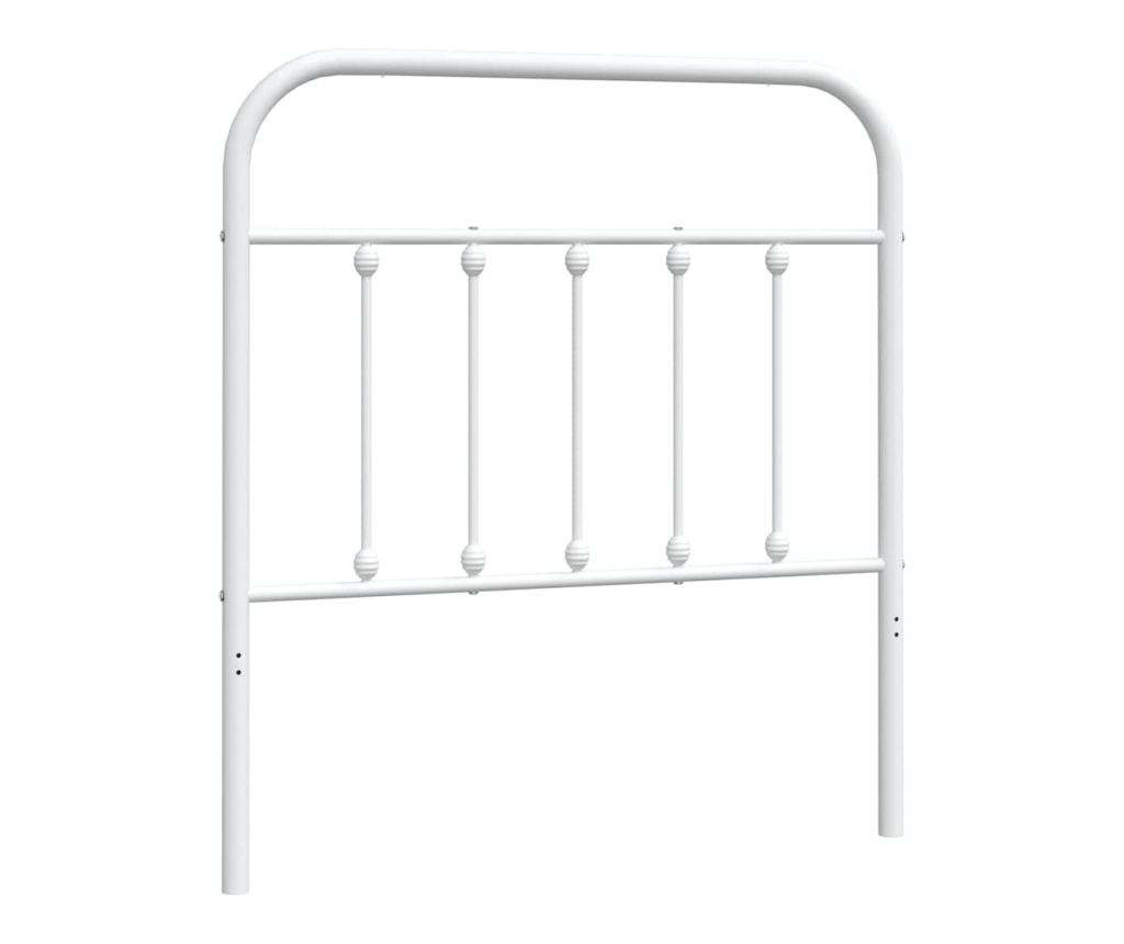 Metalna uzglavlja, bijela, 90 cm - 2