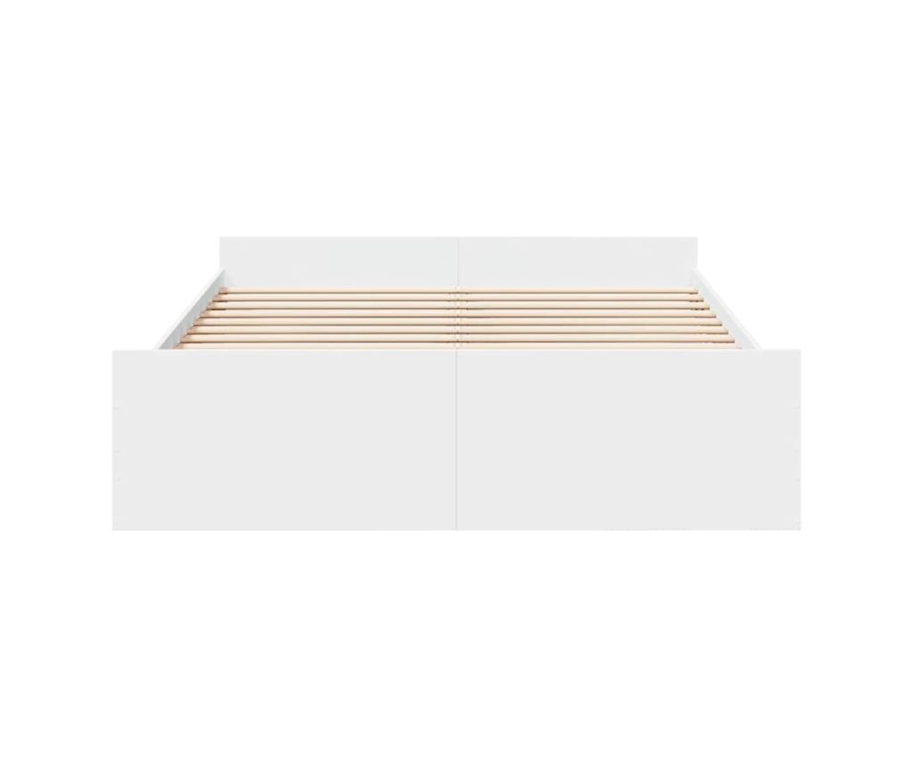 Rám postele se zásuvkami bílý 160 x 200 cm kompozitní dřevo - 4