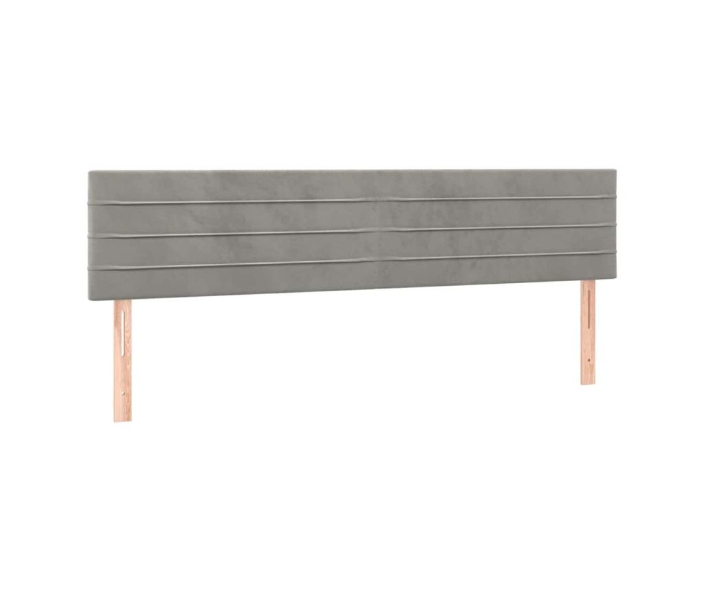 Box spring postel s matrací světle šedá 120x190 cm samet - 7