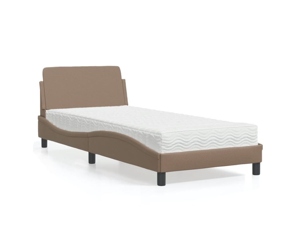 Postel s matrací Dover cappuccino 80 x 200 cm umělá kůže - 2