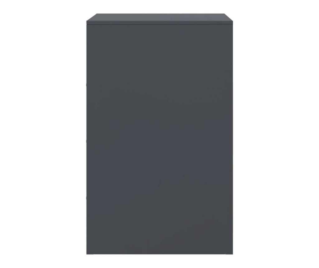 Noční stolky 2 ks antracitové 34,5 x 39 x 62 cm ocel - 8