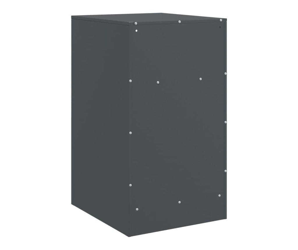 Noční stolky 2 ks antracitové 34,5 x 39 x 62 cm ocel - 9