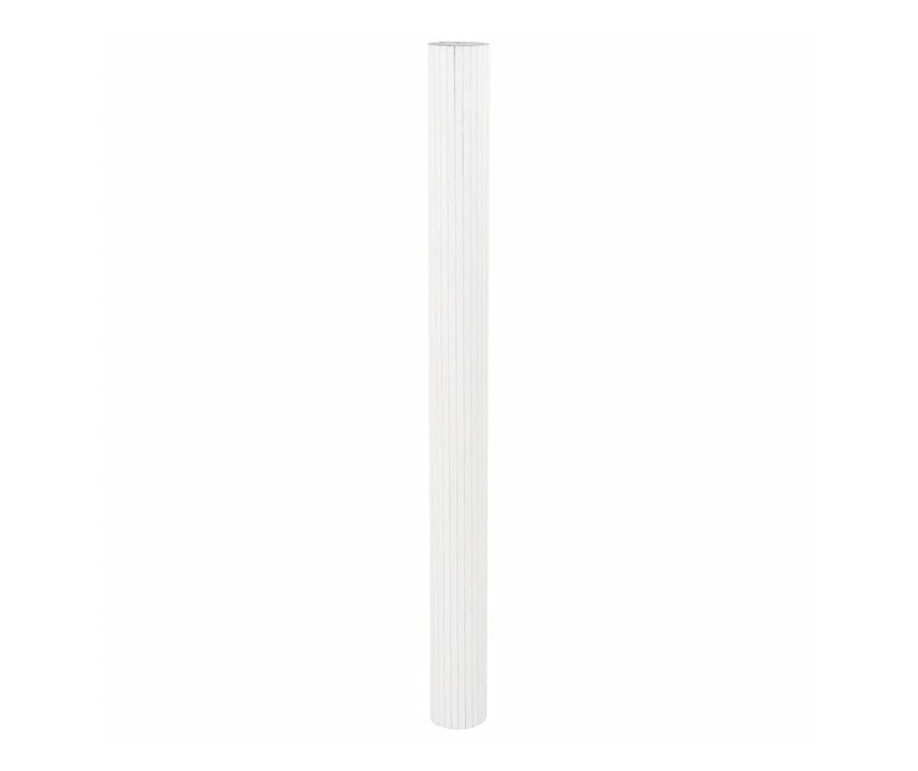 Paraván bílý šířka 800 cm výška 165 cm bambus - 4