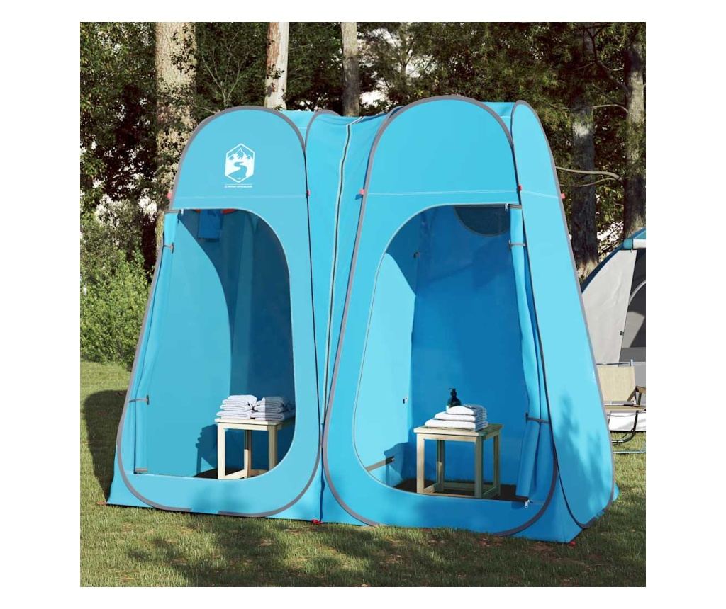 Toaletní stan modrý pop-up nepromokavý - 2